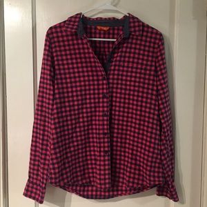 5 for $15! Pink and Navy Plaid Flannel
